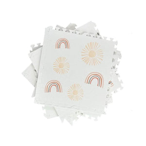 Tiny's Eva Play Mat White Rainbow (60x60cm) - 6 Pcs