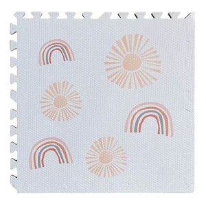 Tiny's Eva Play Mat White Rainbow (60x60cm) - 6 Pcs