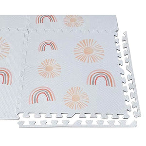 Tiny's Eva Play Mat White Rainbow (60x60cm) - 6 Pcs