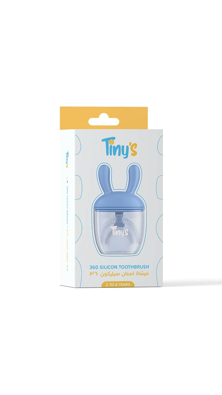 Tiny's 360 Silicon Toothbrush - Blue