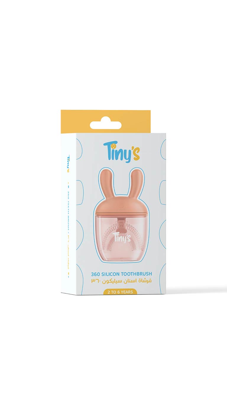 Tiny's 360 Silicon Toothbrush - Pink