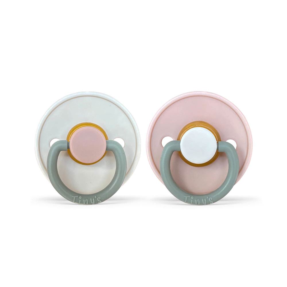 Tiny’s Natural Latex Pacifier Size 1 (0-6m) Mix Color – 2 Pcs