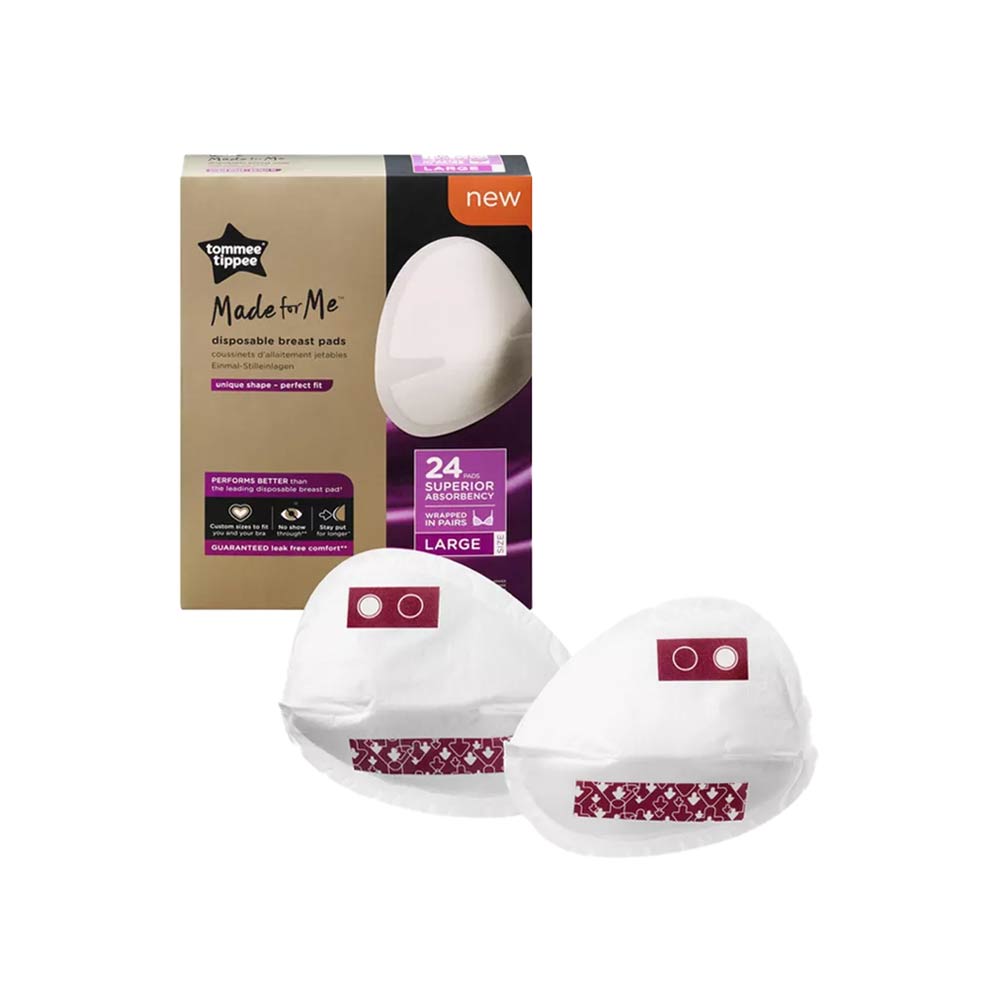 Tommee Tippee Made For Me Disposable Breast Pads Size Large - 24 Pads