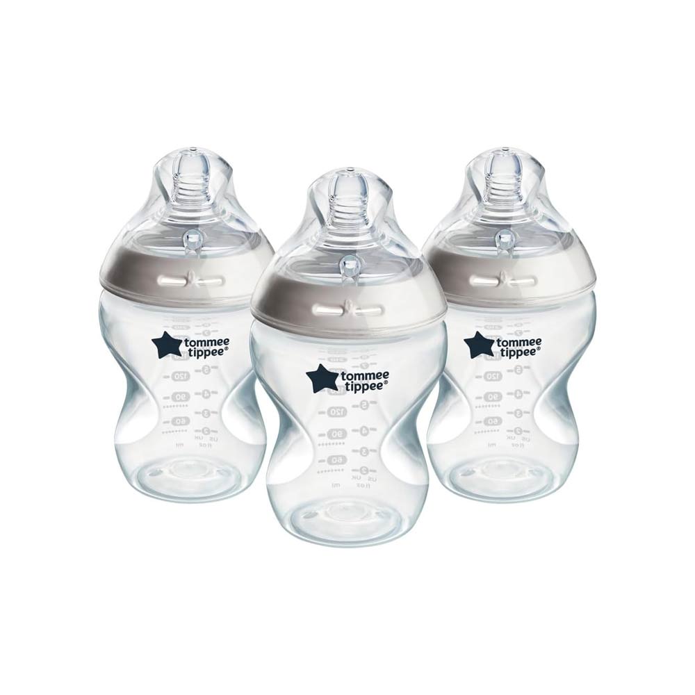 Tommee Tippee Natural Start Anti-Colic Bottles 260ml (0m+) - 3 Pcs