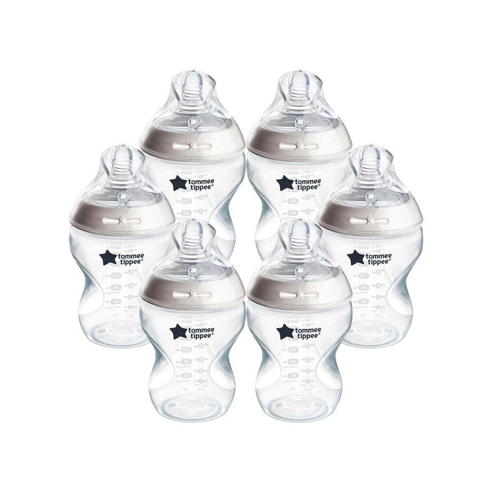 Tommee Tippee Natural Start Anti-Colic Bottles 260ml (0m+) - 6 Pcs