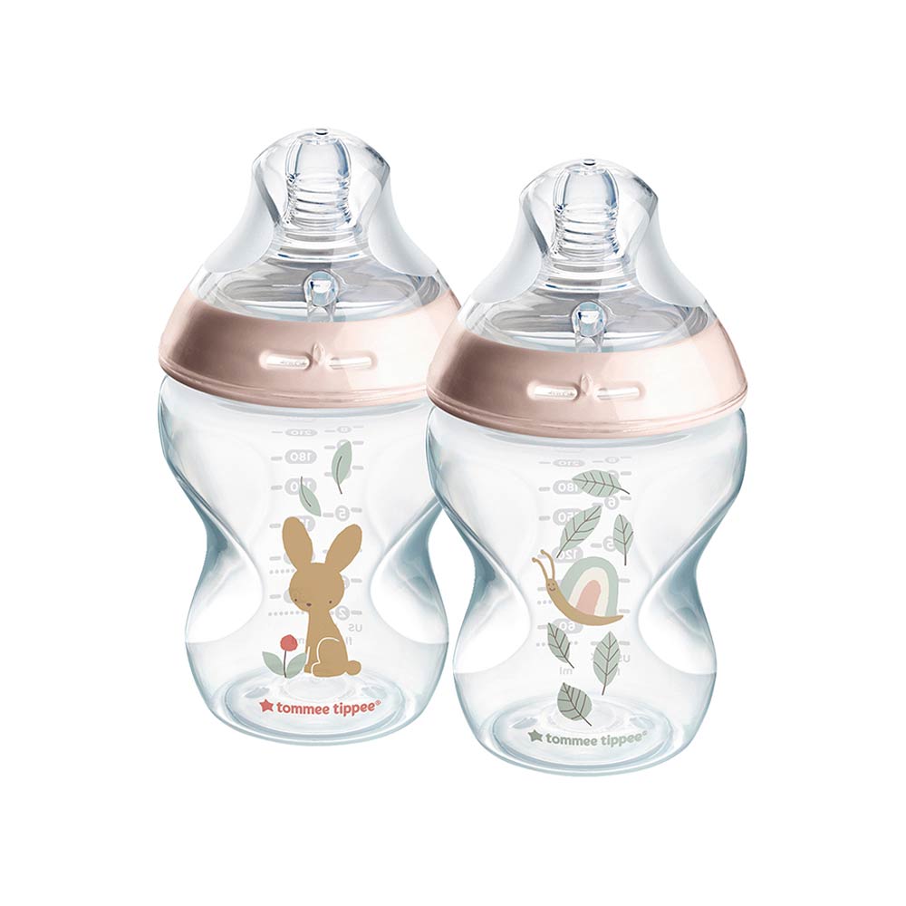 Tommee Tippee Natural Start Anti-Colic Bottles 260ml (0m+) Girl - 2 Pcs