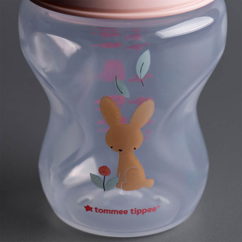 Tommee Tippee Natural Start Anti-Colic Bottles 260ml (0m+) Girl - 2 Pcs
