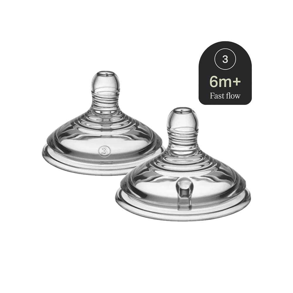 Tommee Tippee Natural Start Fast Flow Teats (6m+) - 2 Pcs