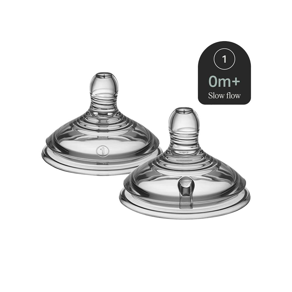 Tommee Tippee Natural Start Slow Flow Teats (0m+) - 2 Pcs