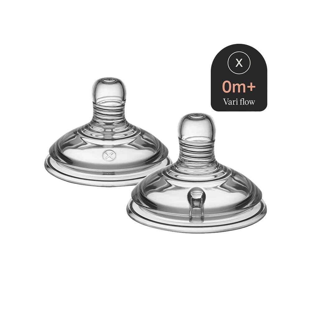 Tommee Tippee Natural Start Vari Flow Teats (0m+) - 2 Pcs