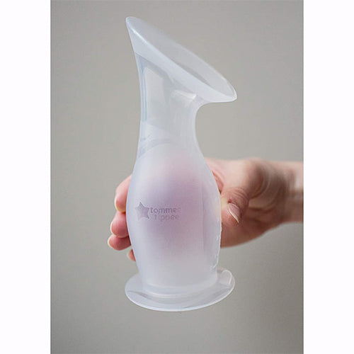 مضخة ثدي يدوية أحادية السيليكون من Tommee Tippee ومقبض لأسفل للتخلص من حليب الثدي الزائد أو التقاطه