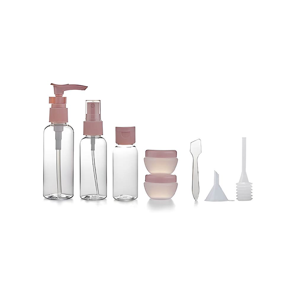 Travel Bottles Set with Containers (TSA Approved) - Set of 8 Pcs