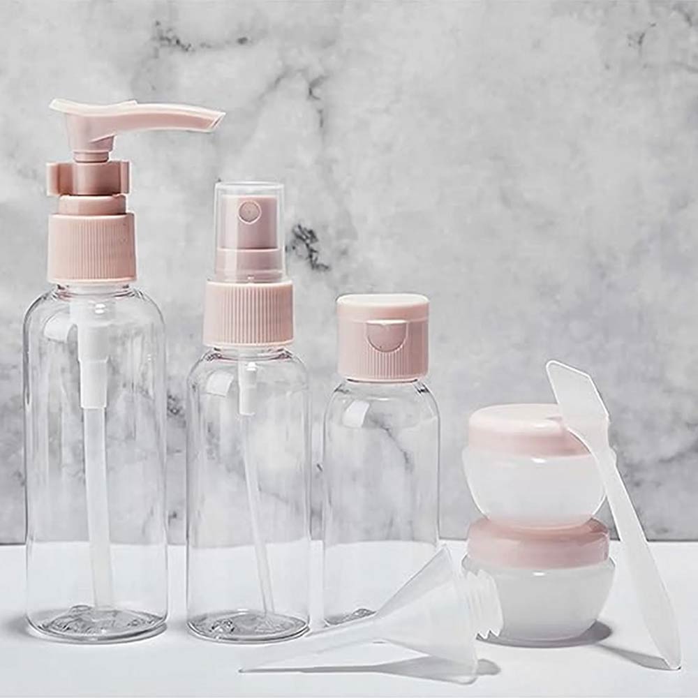 Travel Bottles Set with Containers (TSA Approved) - Set of 8 Pcs