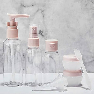 Travel Bottles Set with Containers (TSA Approved) - Set of 8 Pcs