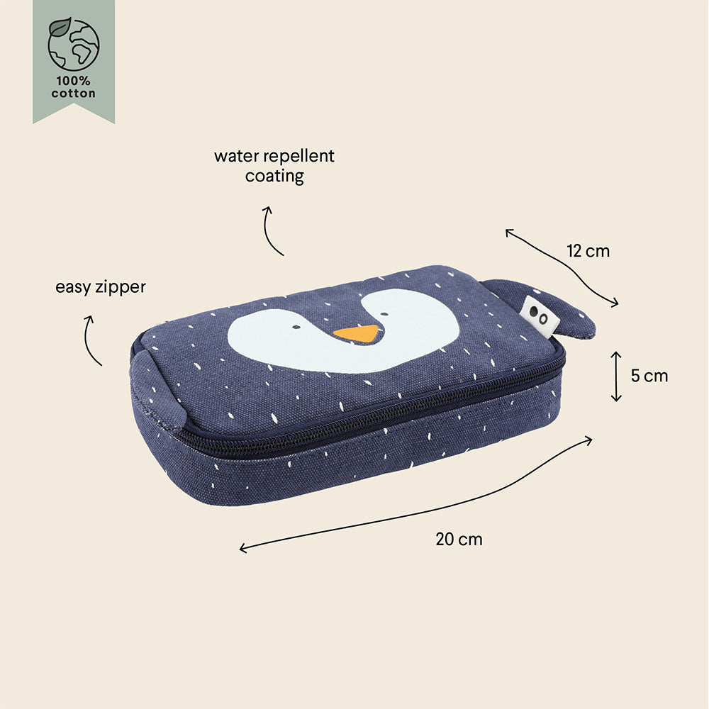 Trixie Pencil Case Rectangular - Mr. Penguin