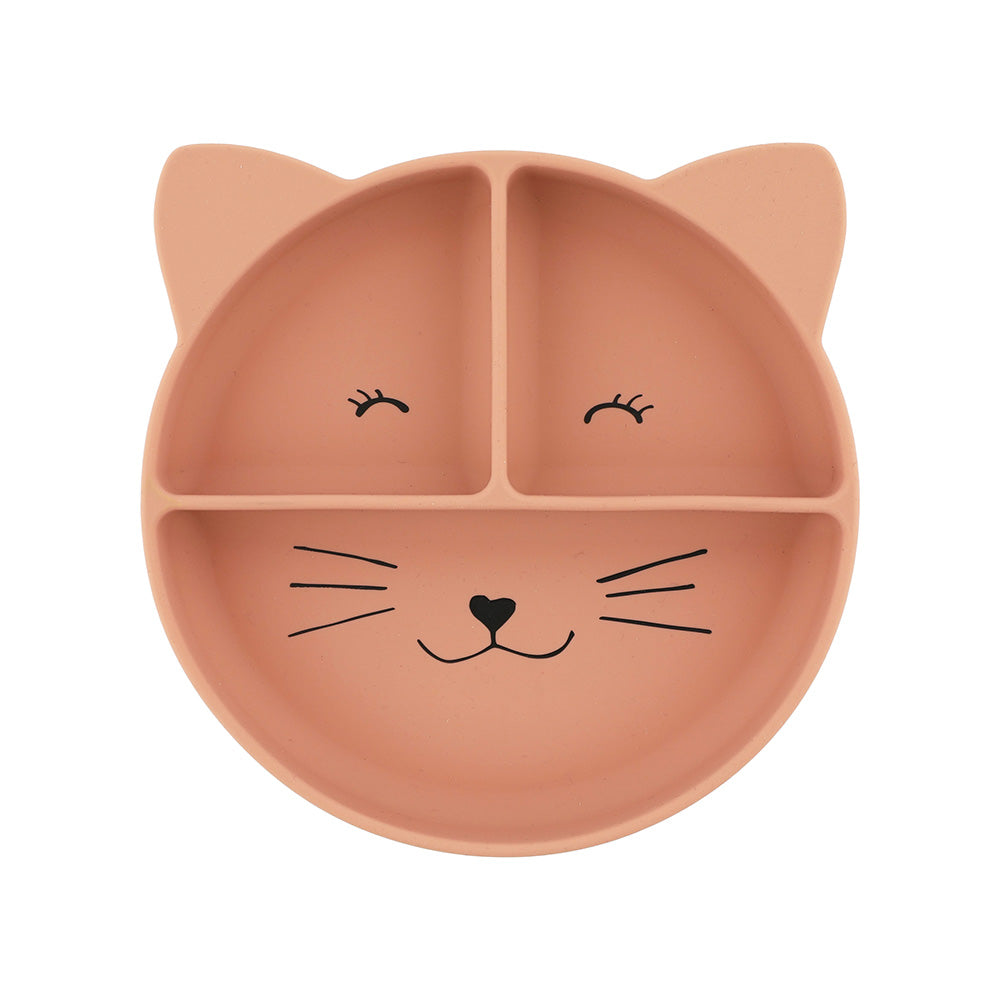 Trixie Silicone Divided Suction Plate - Mrs. Cat