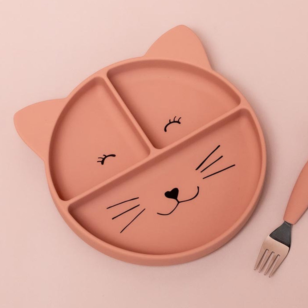 Trixie Silicone Divided Suction Plate - Mrs. Cat