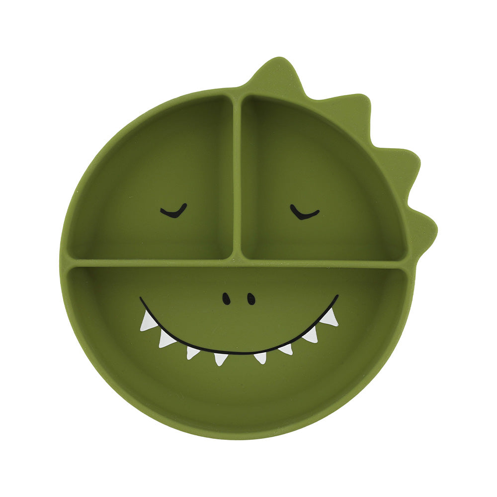 Trixie Silicone Divided Suction Plate - Mr. Dino