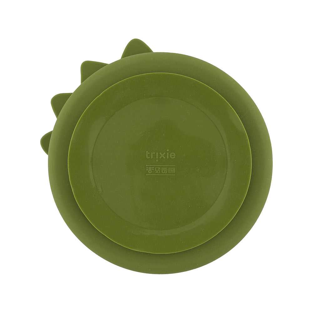 Trixie Silicone Divided Suction Plate - Mr. Dino