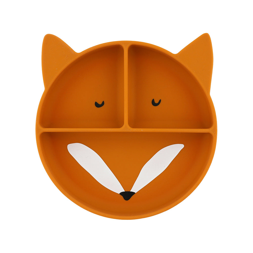 Trixie Silicone Divided Suction Plate - Mr. Fox