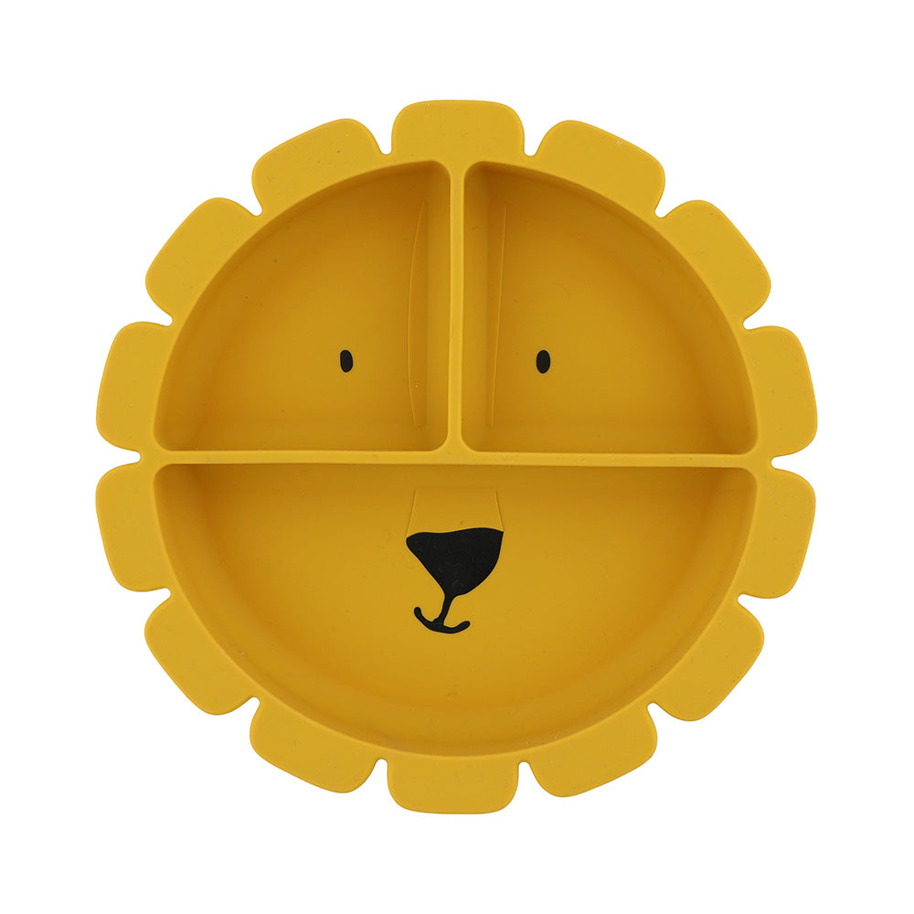 Trixie Silicone Divided Suction Plate - Mr. Lion