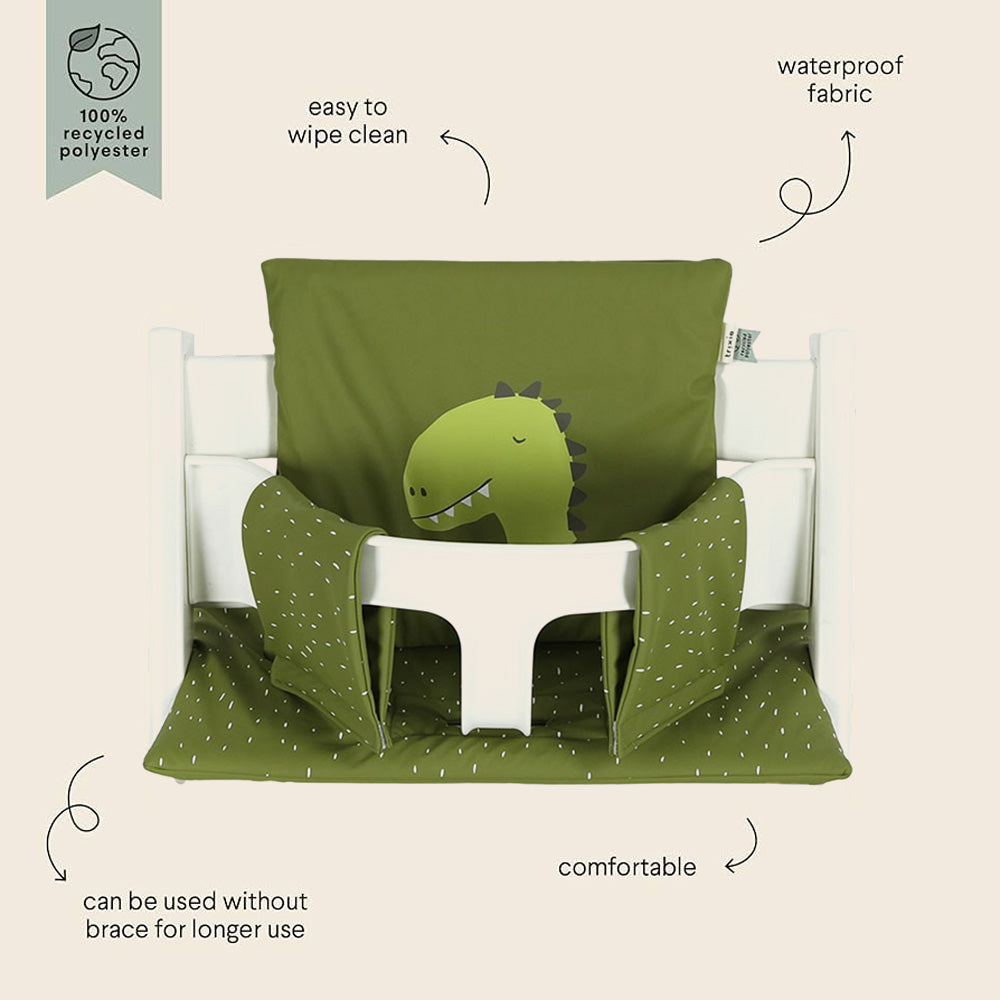 Trixie Waterproof Highchair Cushion - Mr. Dino