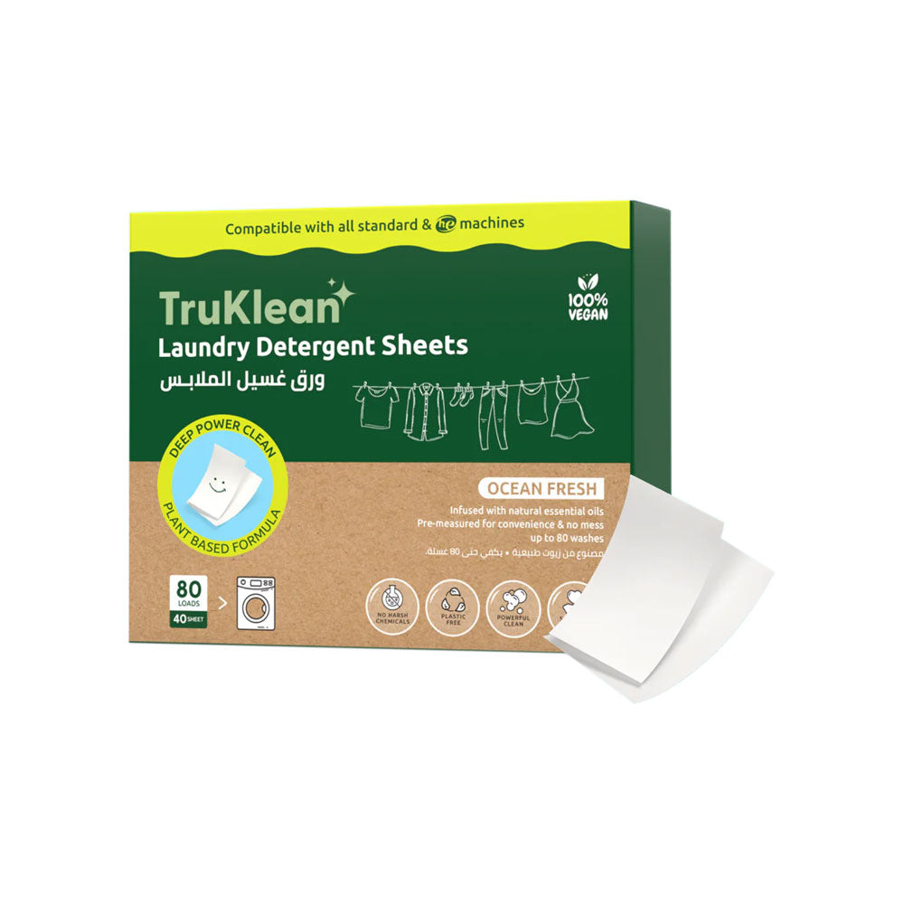 TruKlean Laundry Detergent Sheets - Ocean Fresh Scent