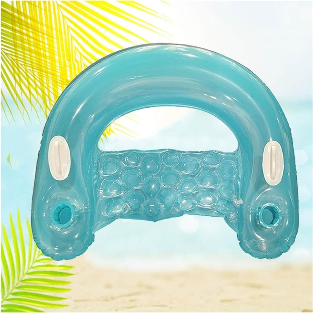 U-Shaped Sequins Water Chaise Lounge (14+Yrs) - Blue