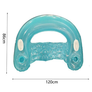U-Shaped Sequins Water Chaise Lounge (14+Yrs) - Blue