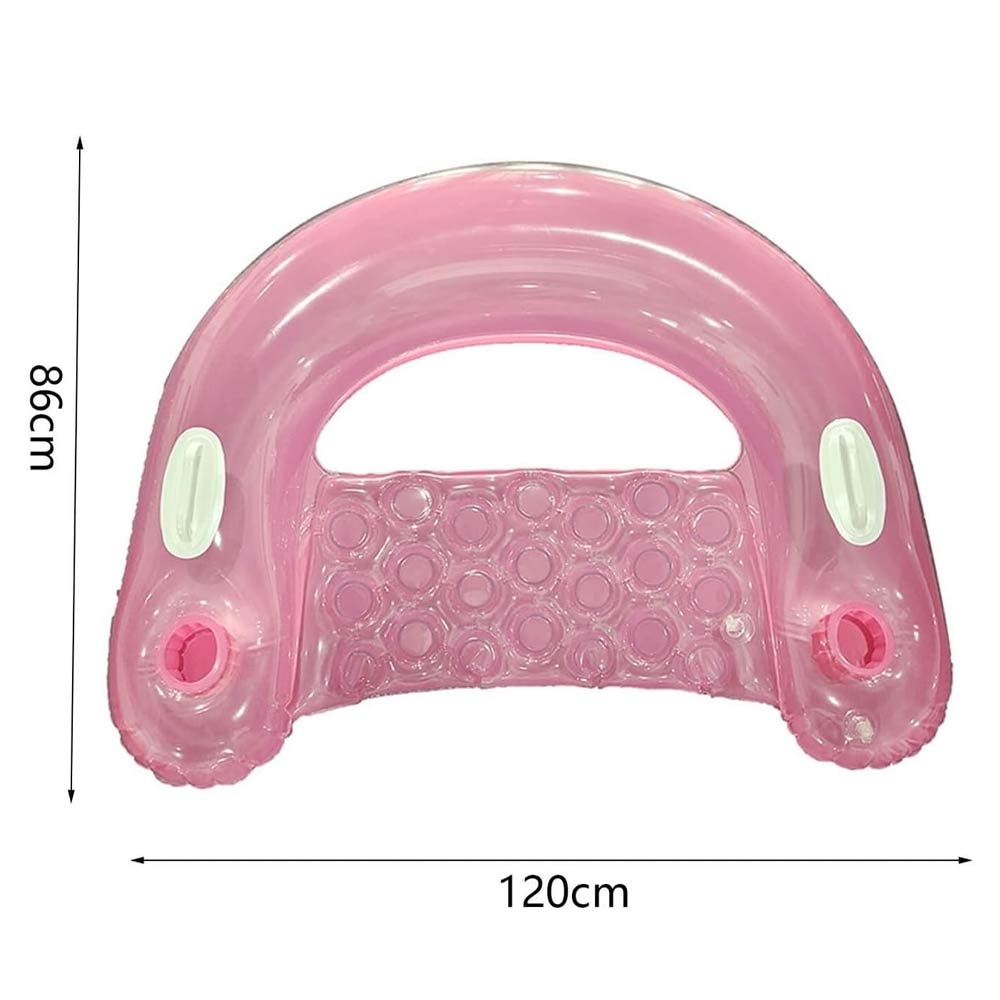 U-Shaped Sequins Water Chaise Lounge (14+Yrs) - Pink
