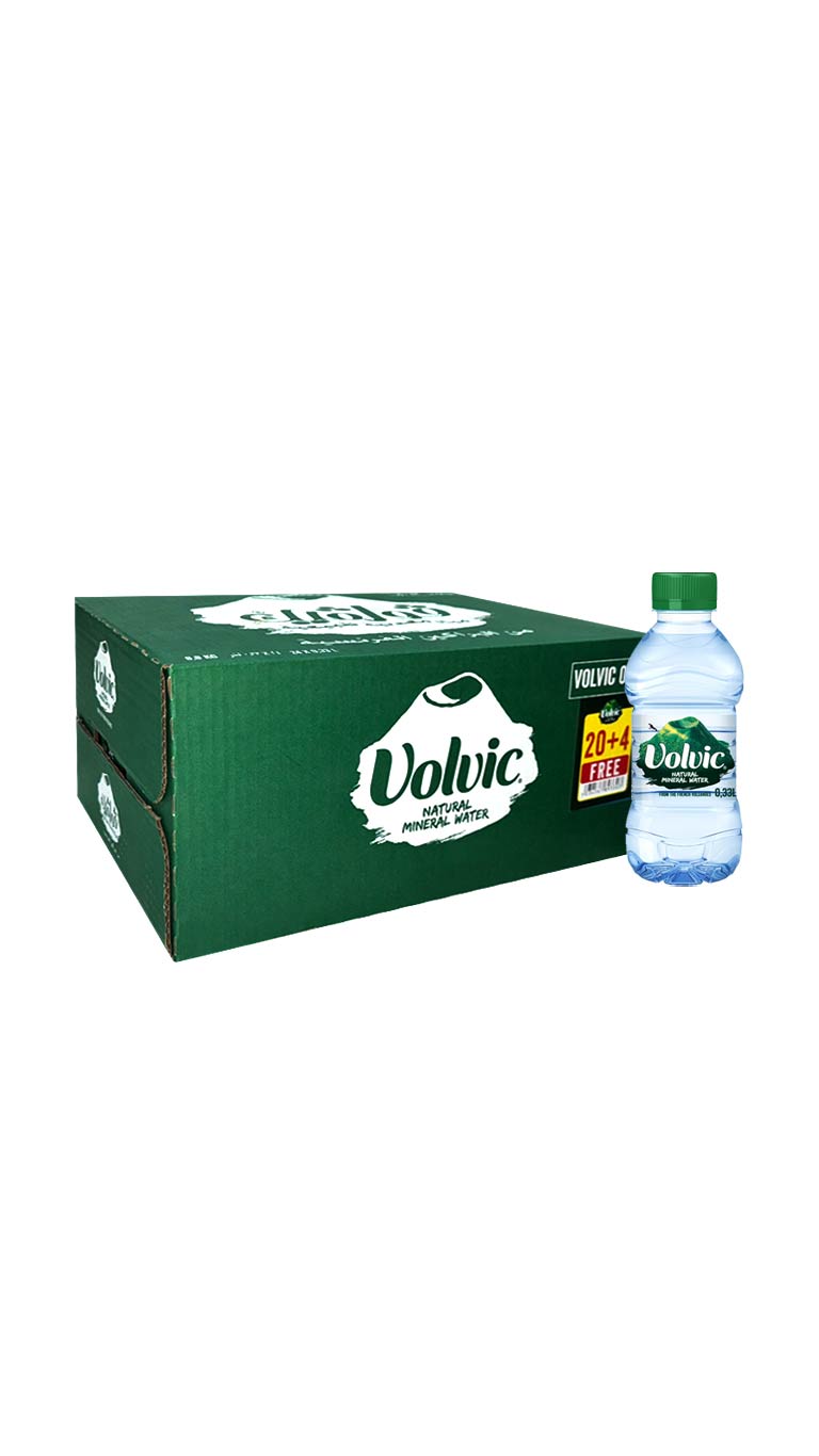 Volvic Natural Mineral Water 330ml (20+4 Free)