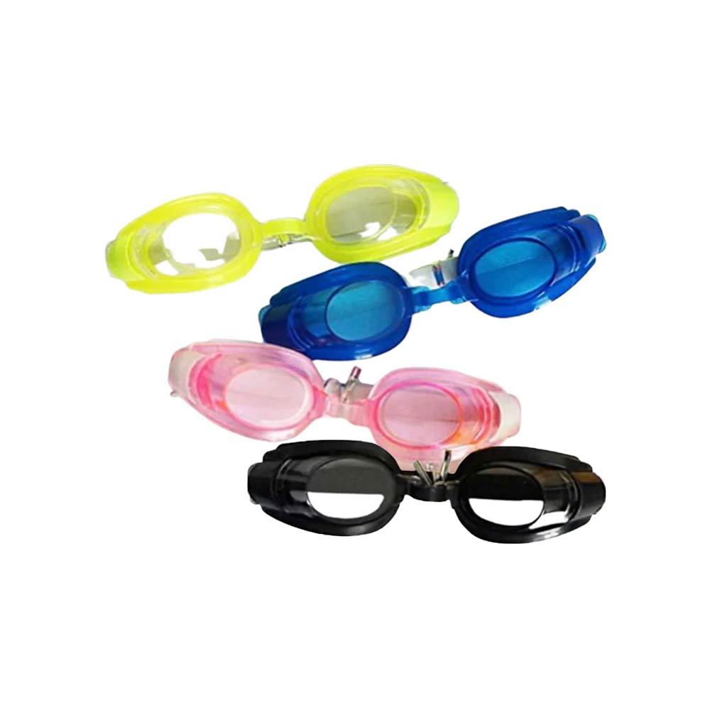 Water World Anti-Fog Swimming Goggles with Ear Plugs Case