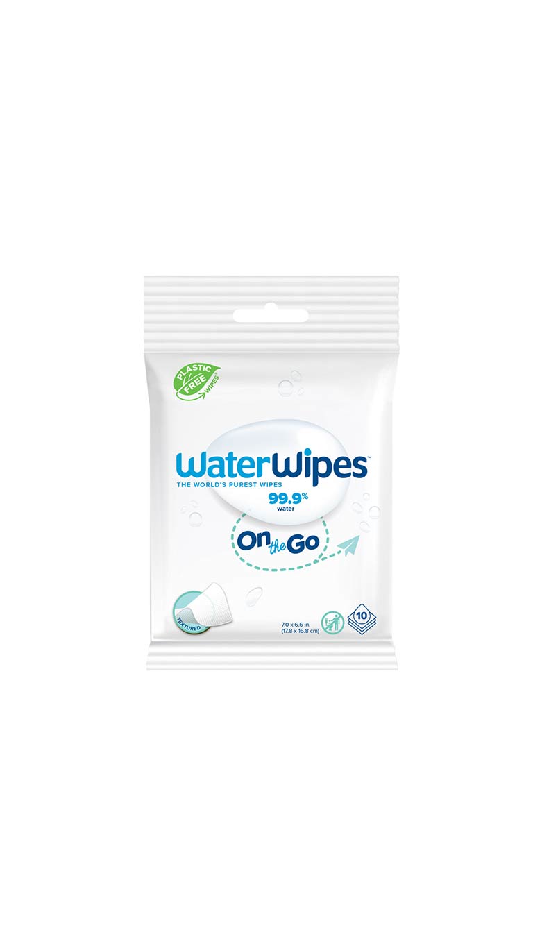 WaterWipes Plastic-Free On the Go Wipes - 10 Wet Wipes