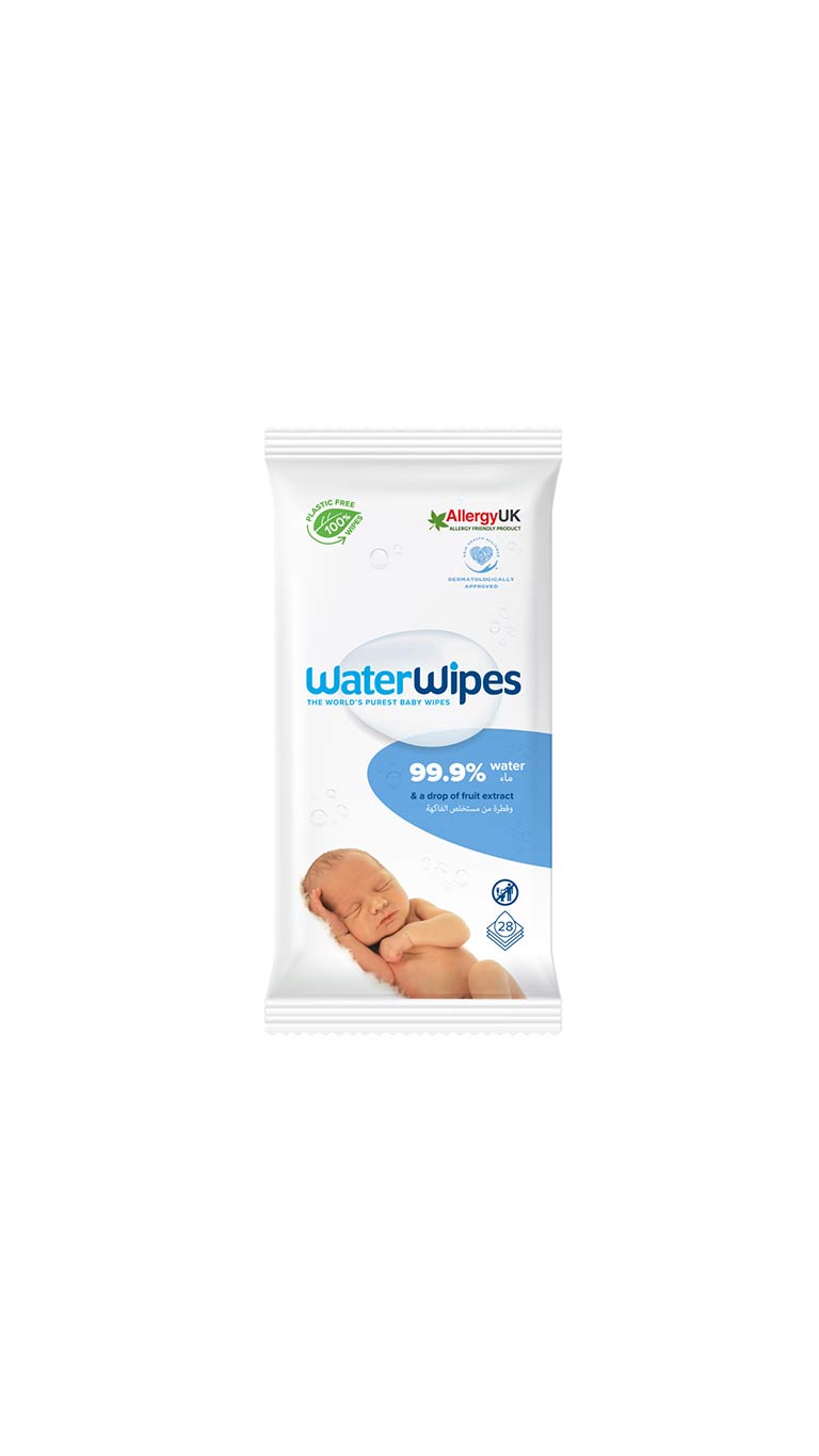 WaterWipes Original Plastic Free Baby Wipes - 28 Wet Wipes