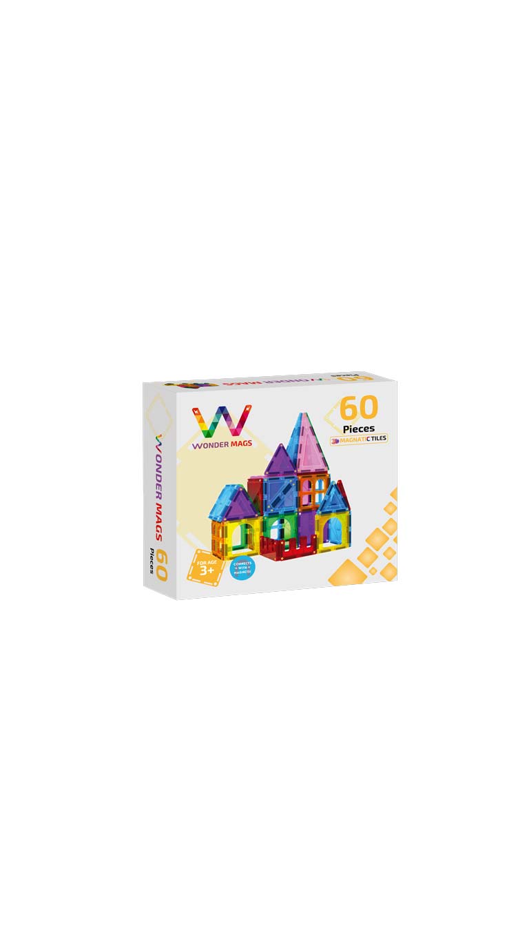 WonderMags3DMagneticTiles60Pcs