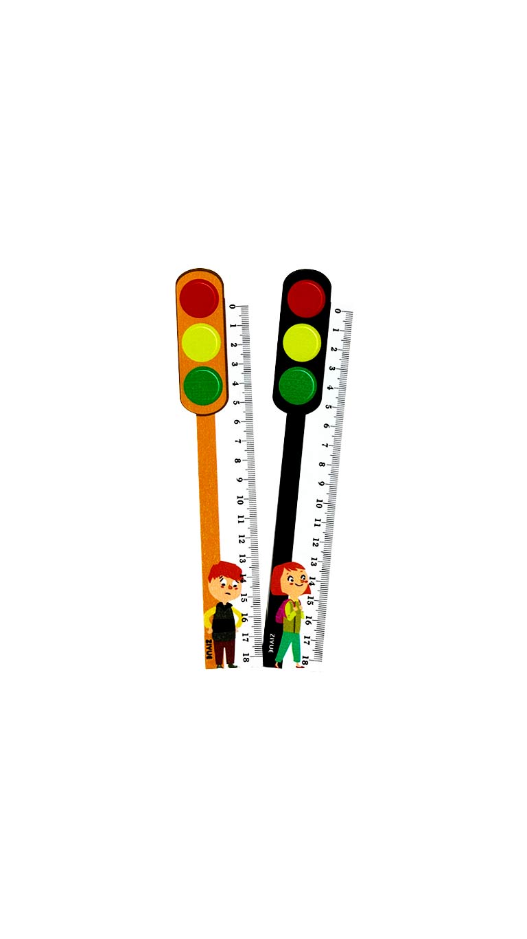 Wooden Traffic Signal Ruler