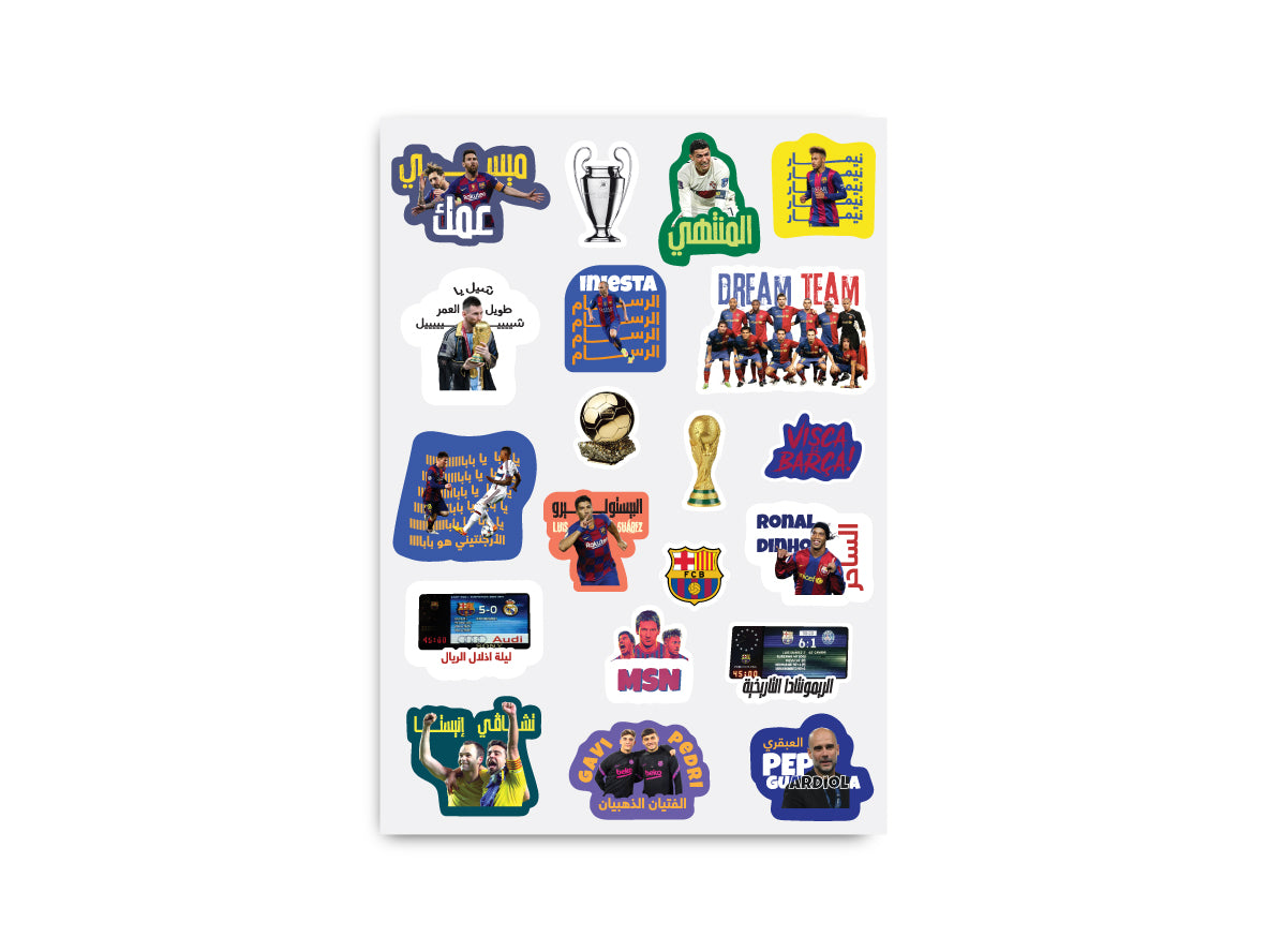 Football Stickers for Kids - 5 Pcs