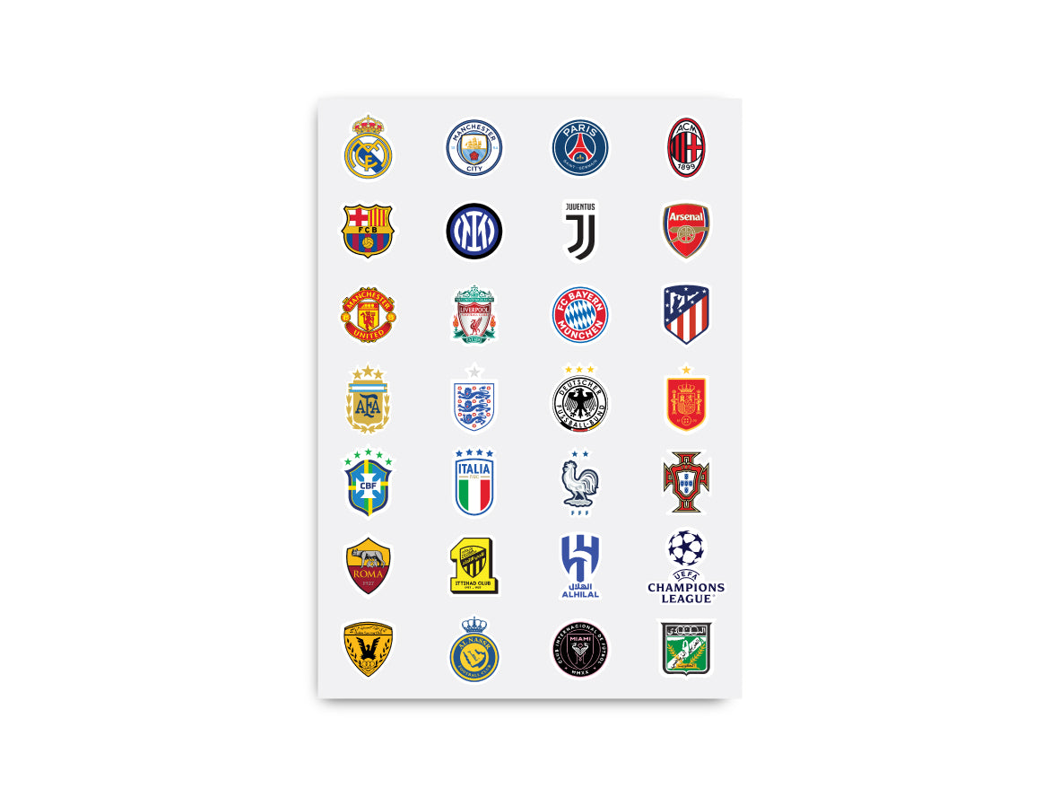 Football Stickers for Kids - 5 Pcs
