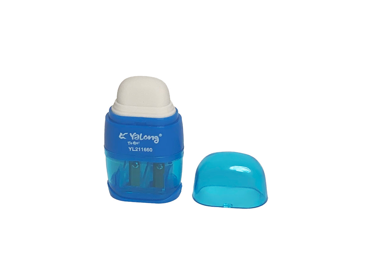 Eraser &amp; Sharpener - Blue