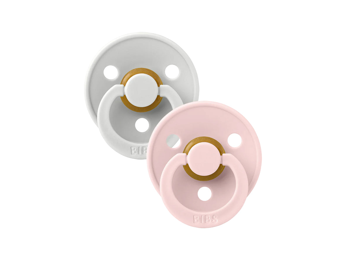 Bibs Colour Latex Pacifier Size 1 Haze/Blossom (0m+) - 2 Pcs