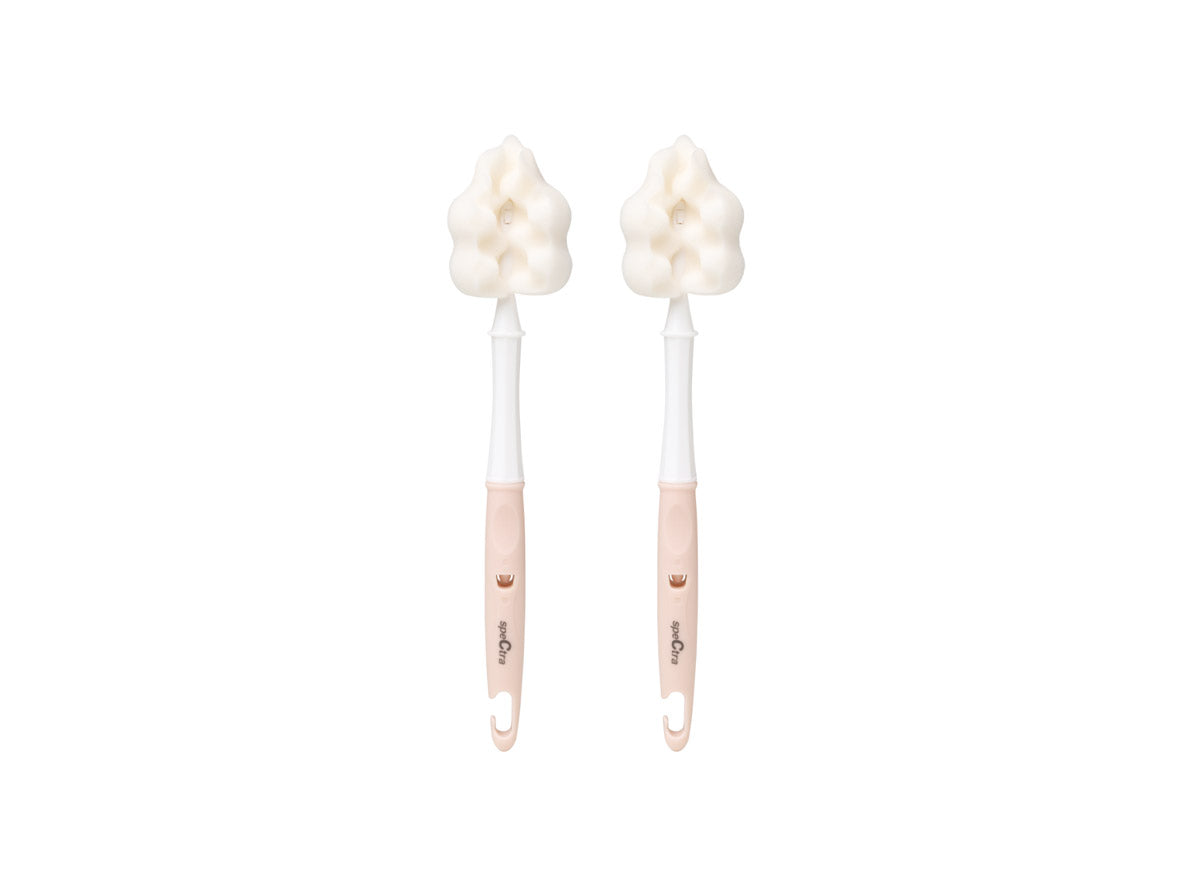 Spectra Sponge Feeding Bottle Brush Set Long Type Blossom - 2 pcs