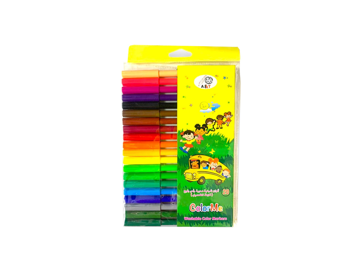 ColorMe Washable Color Markers - 20 Markers