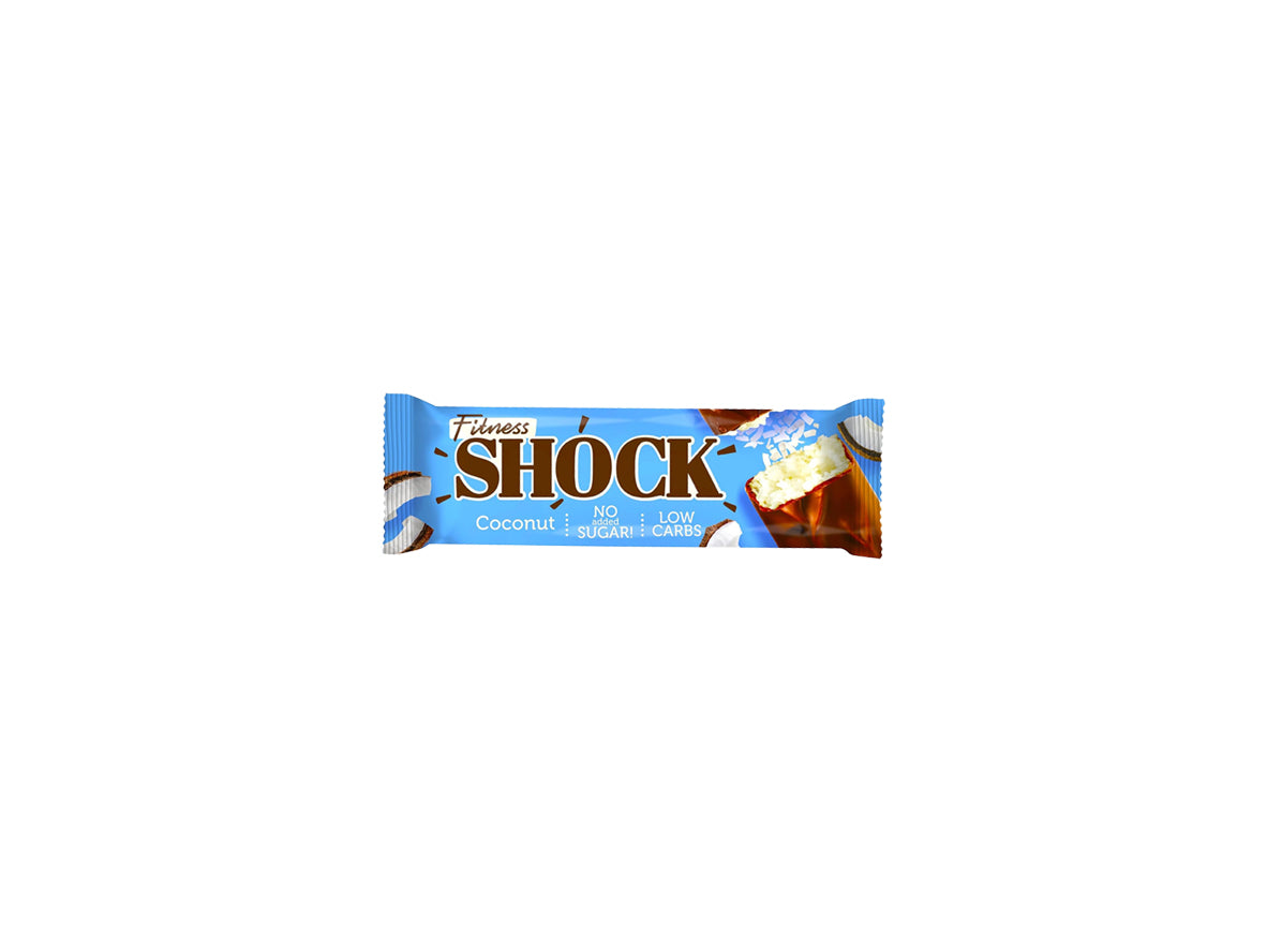 Fitness Shock Hazelnut Caramel Protein Bar - 50g