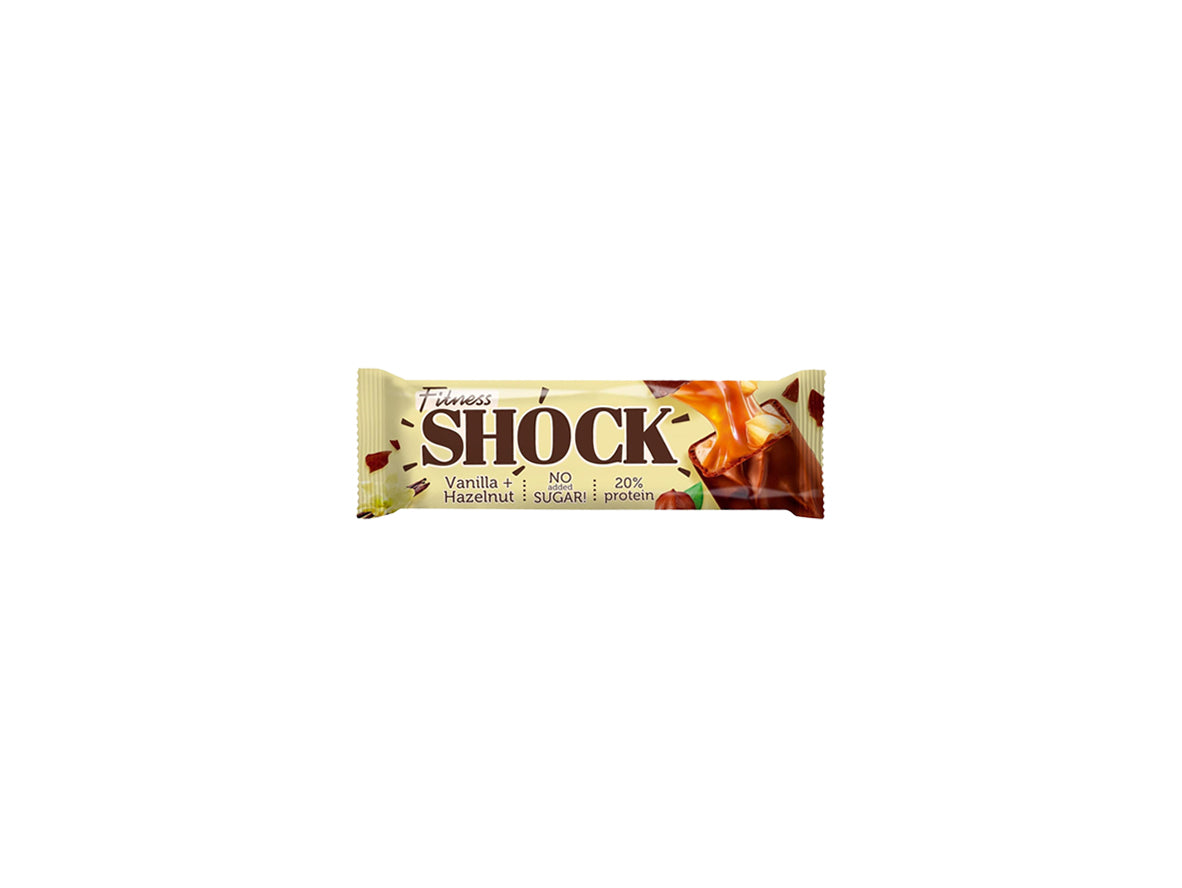 Fitness Shock Vanilla Hazelnut Protein Bar -50g