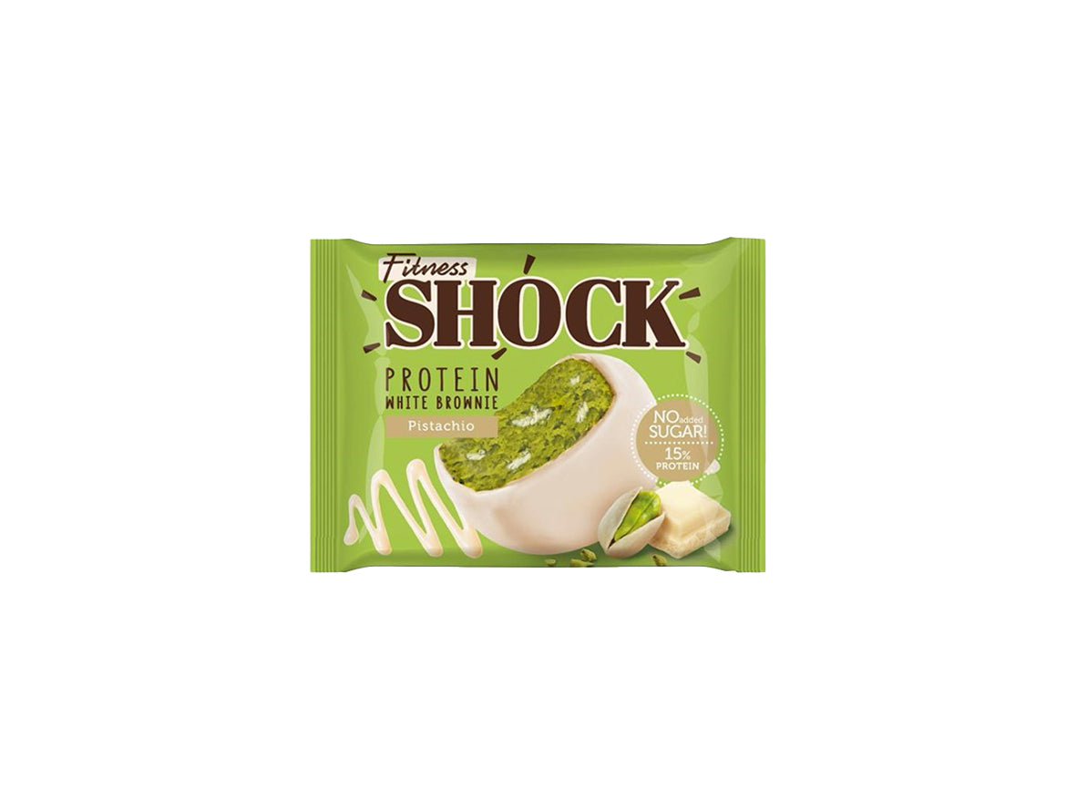 Fitness Shock Chocolate & Pistachio Protein Brownie - 50g