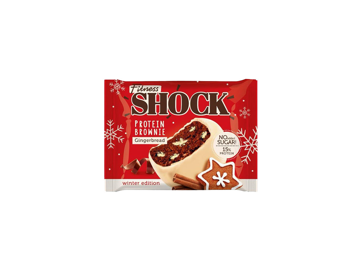 Fitness Shock Gingerbread Spicy Protein Brownie - 50g