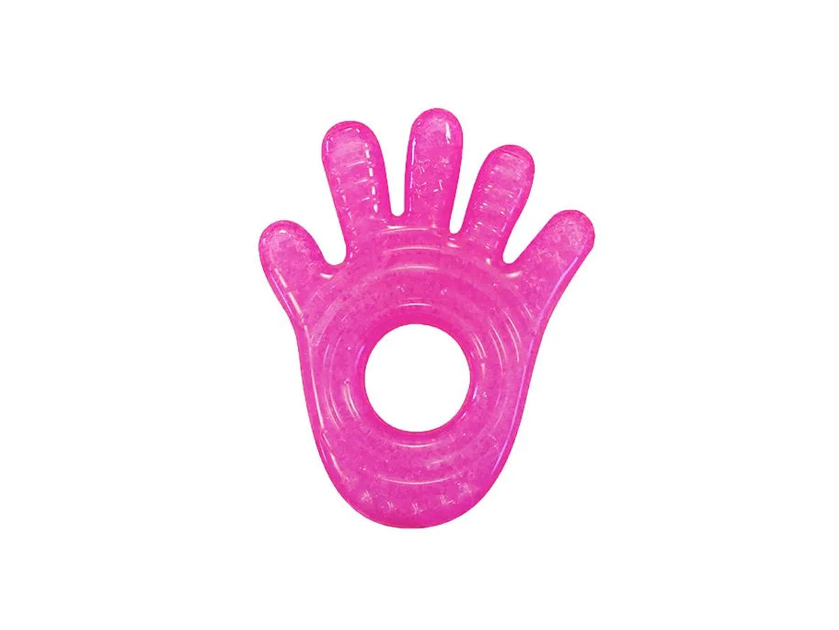 Munchkin Hand Shaped Chewy Teether Fun Ice (0m+) - Pink
