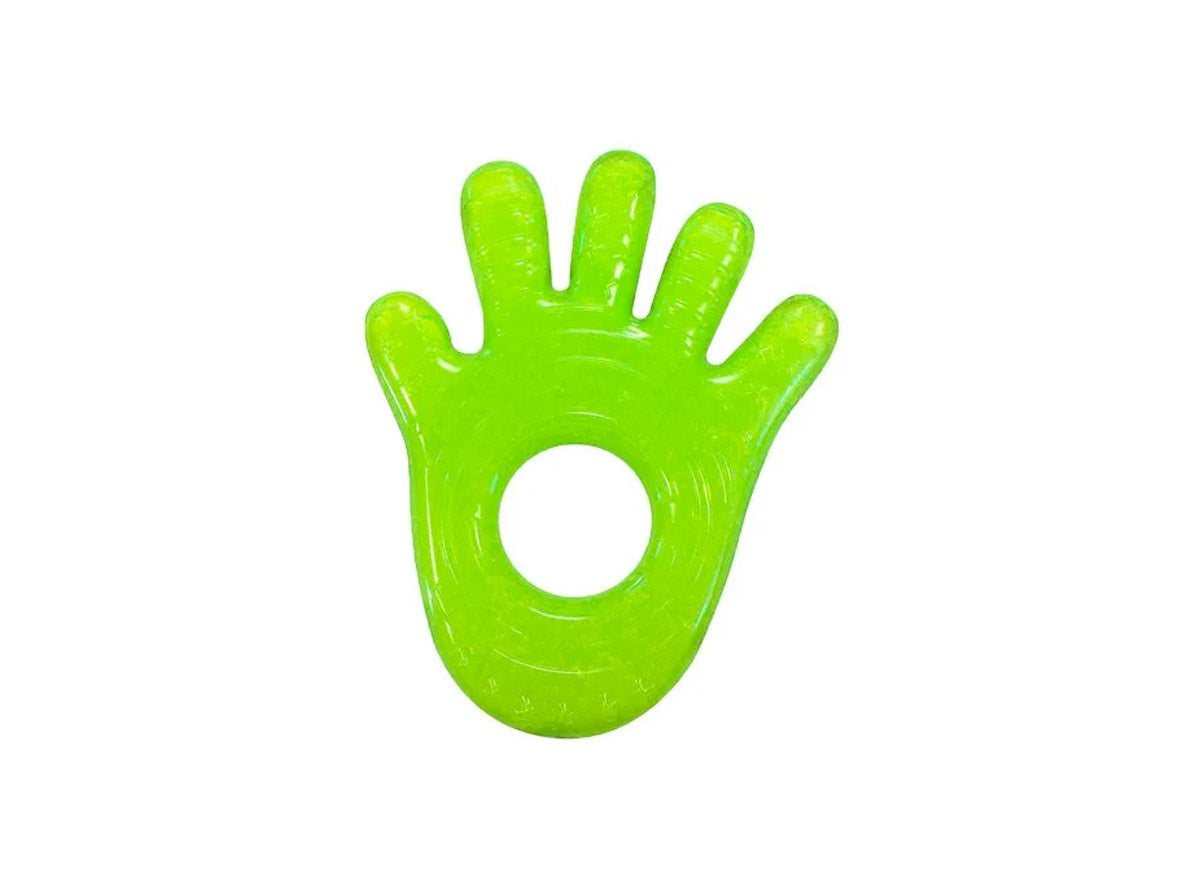 Munchkin Hand Shaped Chewy Teether Fun Ice (0m+) - Green