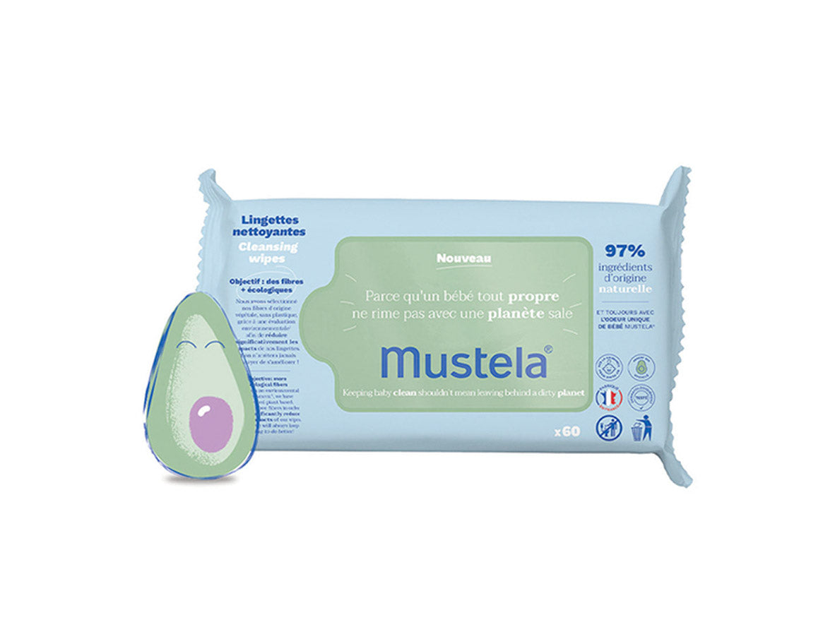 Mustela Baby Cleansing Wipes - 60 pcs