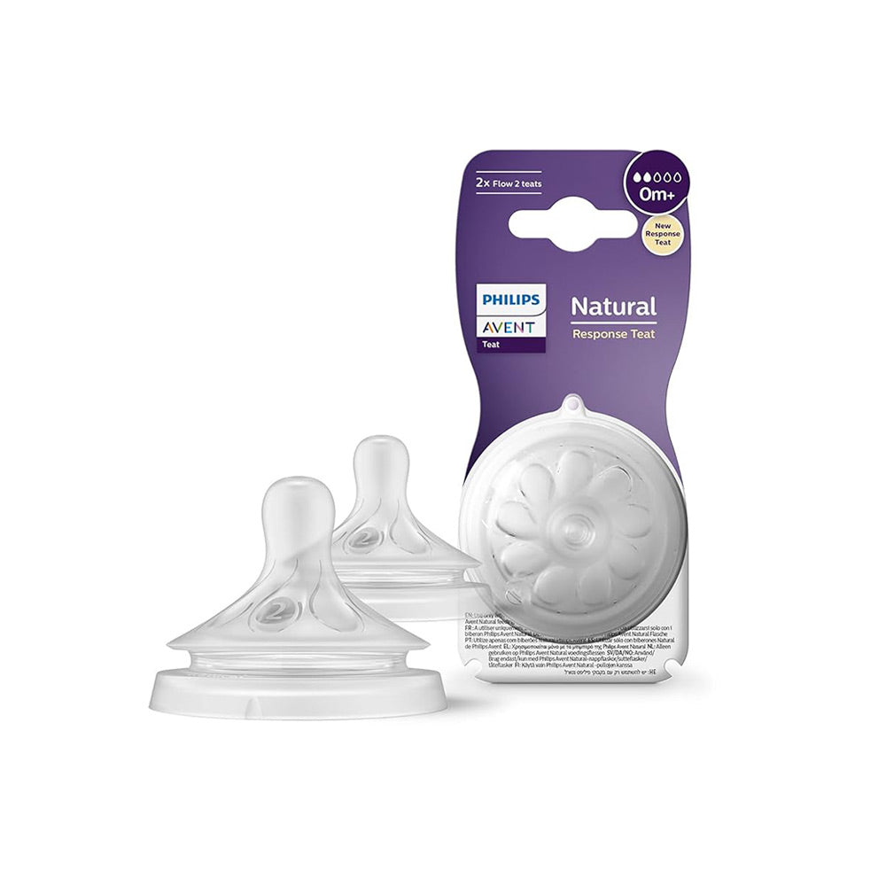 Philips Avent Natural Response Feeding Teats (0m) - 2Pcs